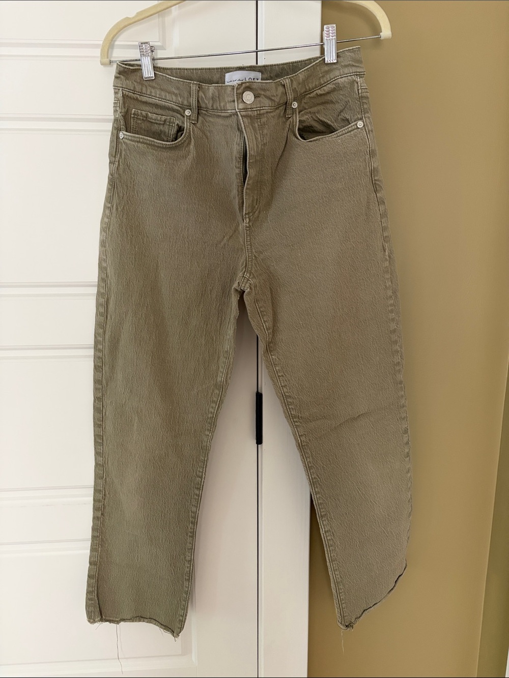 Loft Women’s High-Rise Olive Green Jeans